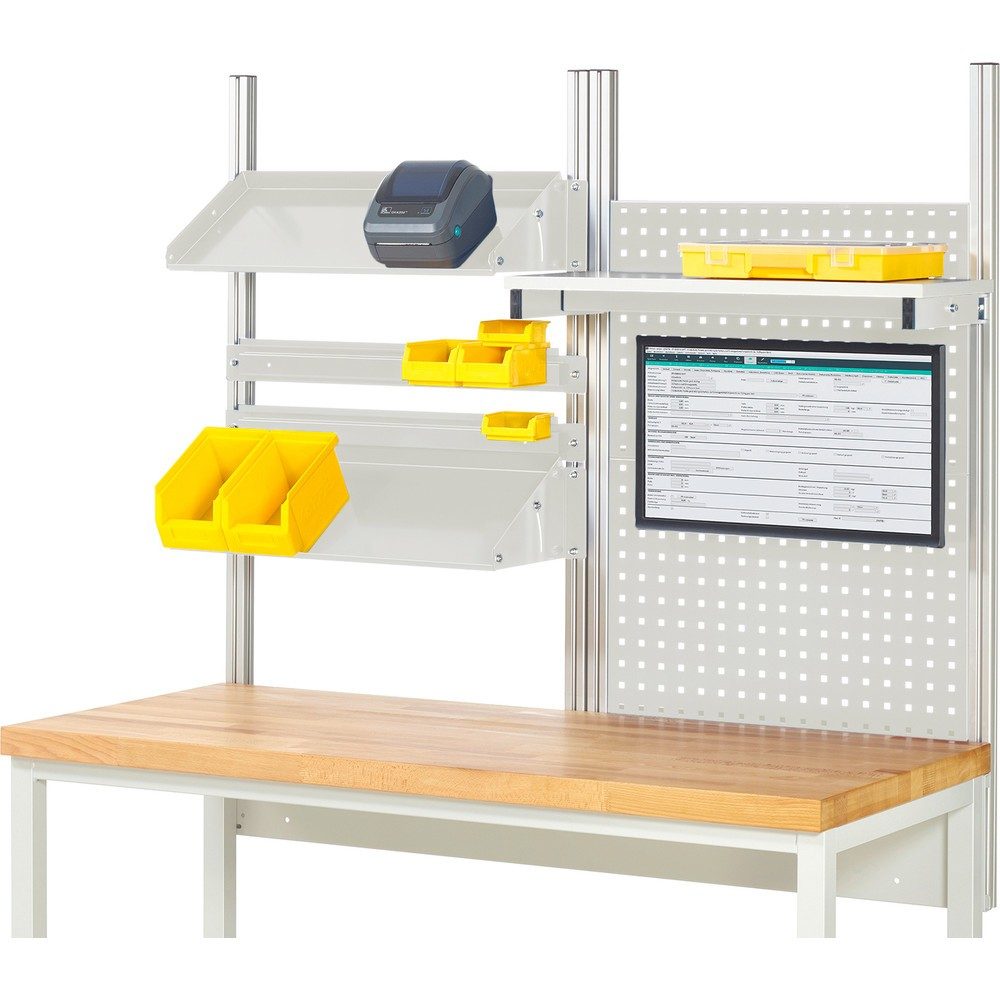 System-Aufbau-Komplettset 5, für Werkbank, Breite 1500 mm RAU