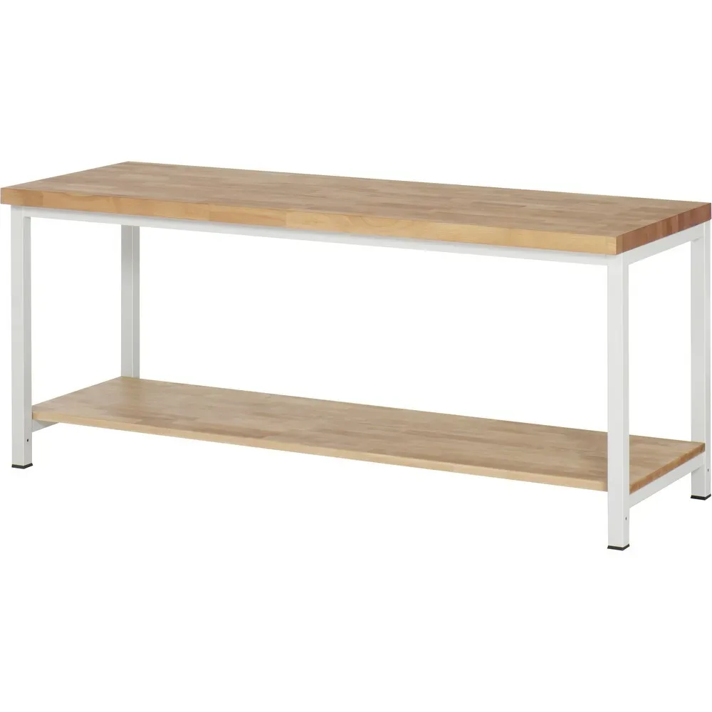 RAU Werkbank Serie 8000, HxBxT 840-1.040 x 2.000 x 700 mm, Ablageboden unten
