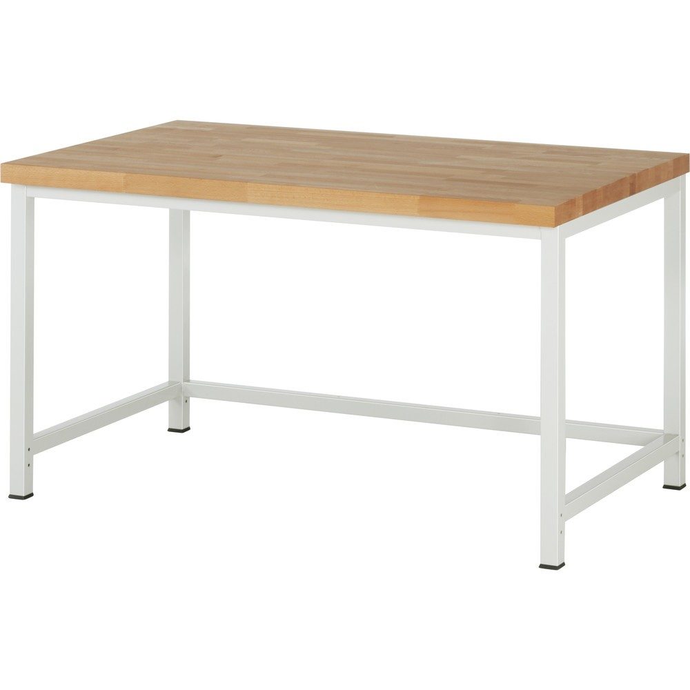RAU Werkbank Serie 8000, Arbeitsplatte Buche massiv, Stärke 40 mm, HxBxT 840 x 1.500 x 900 mm