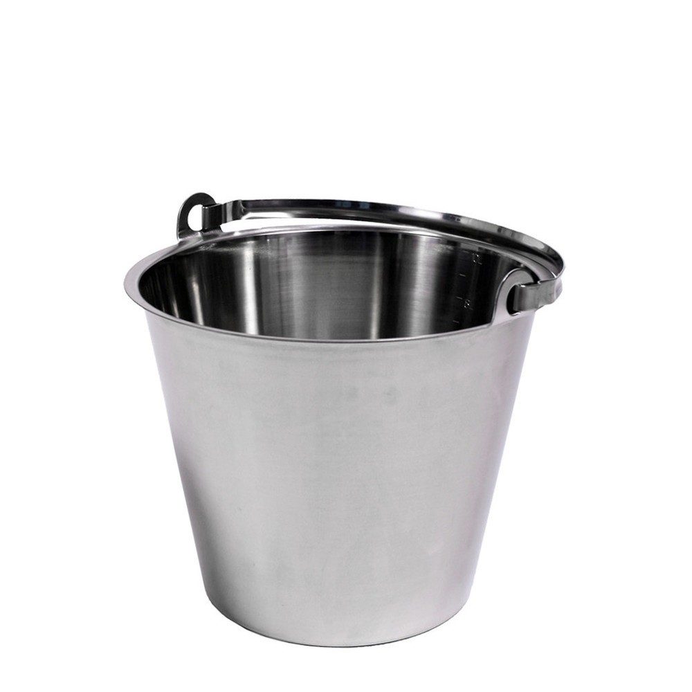 RENNER Eimer aus Edelstahl, 10 Liter