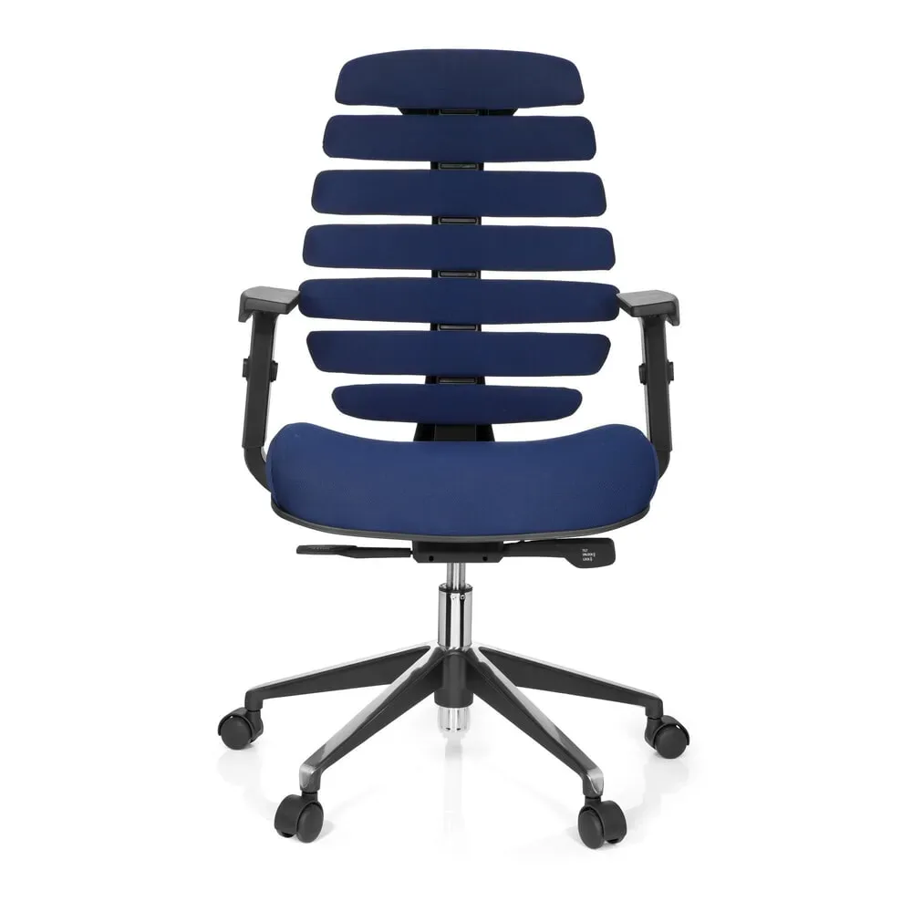 hjh OFFICE Bürostuhl / Drehstuhl ERGO LINE II Stoff, blau
