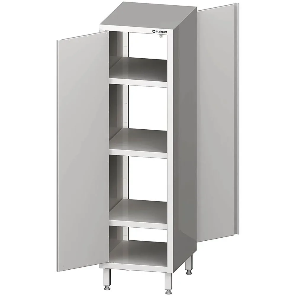 Stalgast Durchreiche-Hochschrank mit Flügeltüren, 400x700x1800 mm, verschweisst