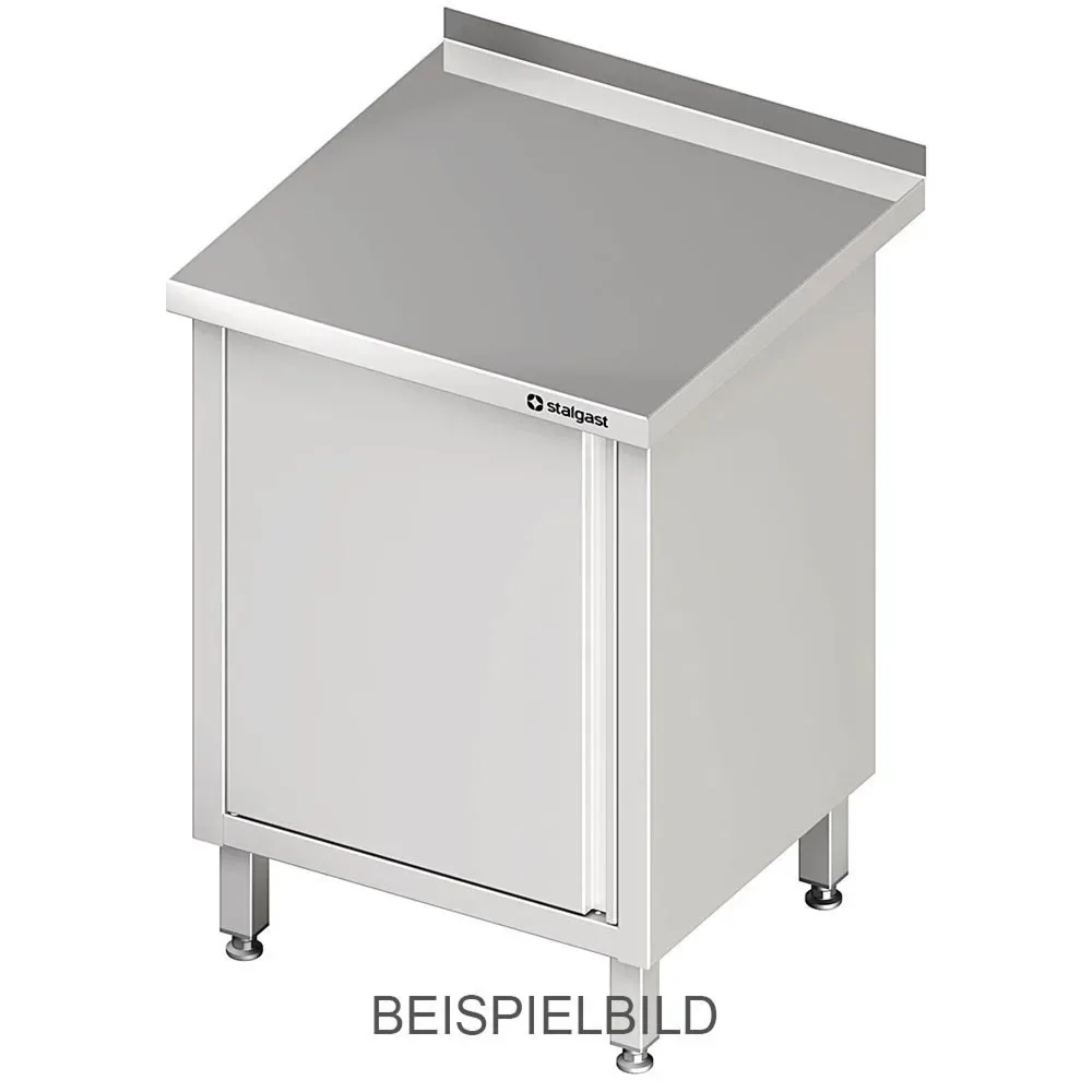 Stalgast Arbeitsschrank mit Flügeltür, 500x700x850 mm, ohne Aufkantung, verschweisst