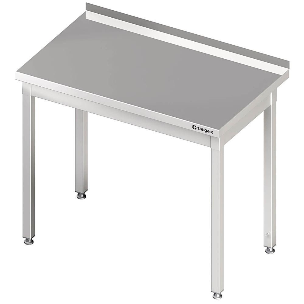 Stalgast Arbeitstisch ohne Grundboden, 600x700x850 mm, ohne Verstrebung, mit Aufkantung, verschweisst
