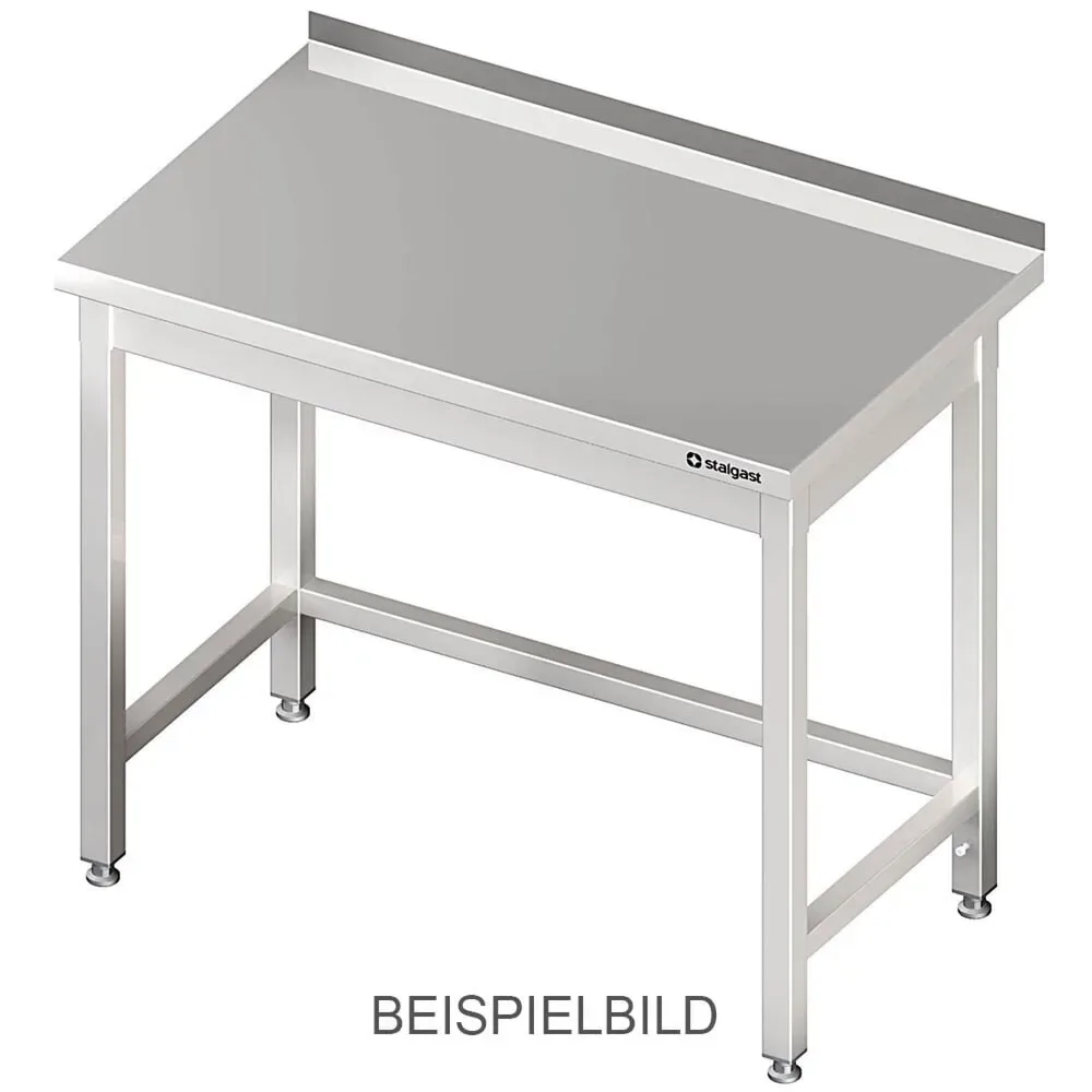Stalgast Arbeitstisch ohne Grundboden, 900x700x850 mm, mit Verstrebung, ohne Aufkantung, verschweisst