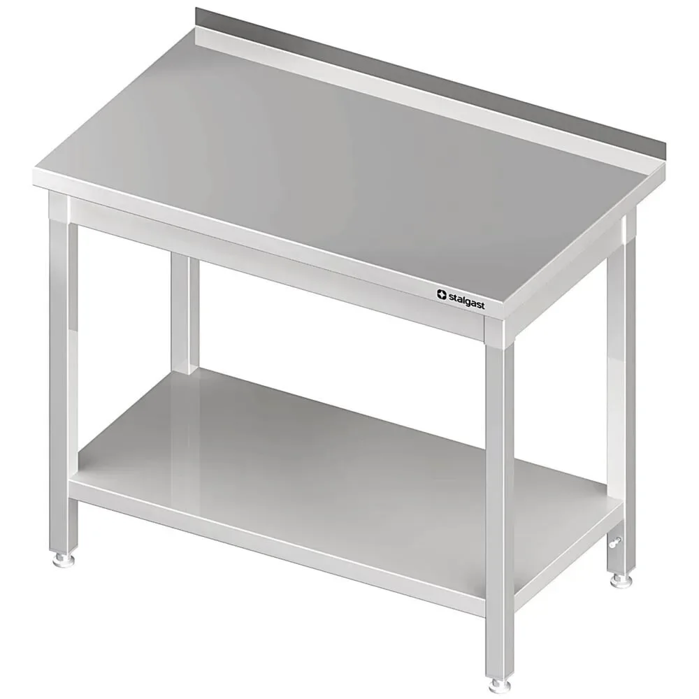 Stalgast Arbeitstisch mit Grundboden, 1000x600x850 mm, mit Aufkantung, verschweisst