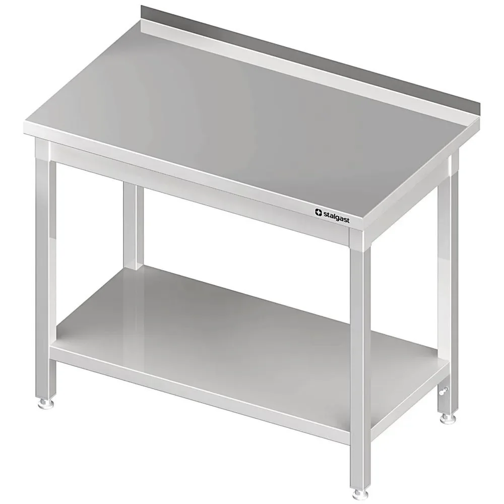 Stalgast Arbeitstisch mit Grundboden, 1100x600x850 mm, mit Aufkantung, verschweisst