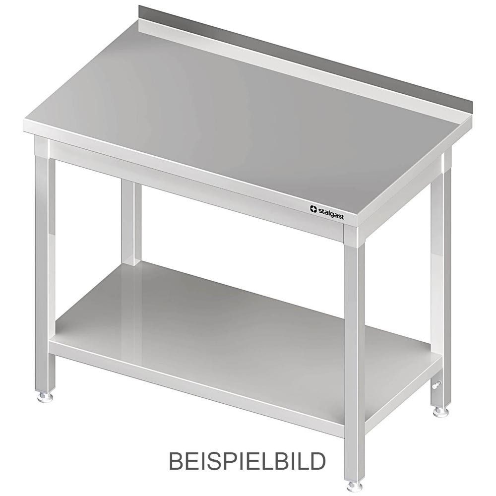 Stalgast Arbeitstisch mit Grundboden, 1500x700x850 mm, ohne Aufkantung, verschweisst