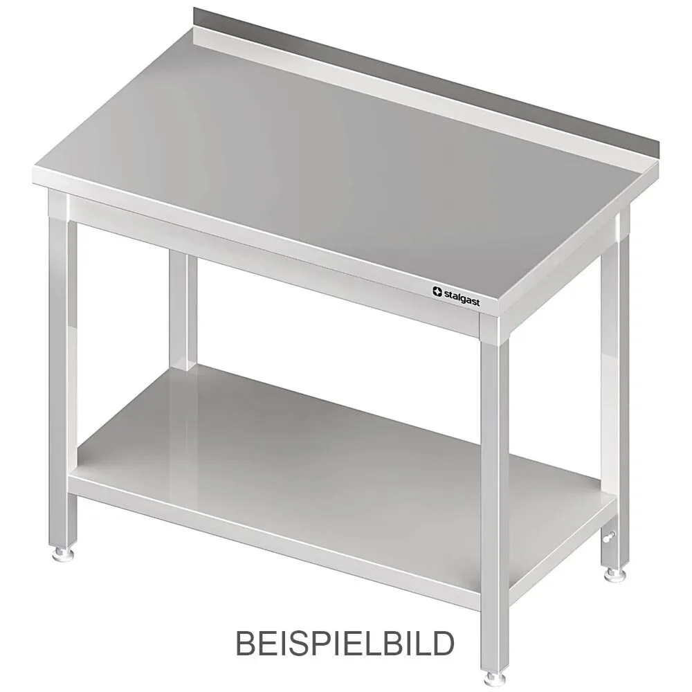Stalgast Arbeitstisch mit Grundboden, 1300x700x850 mm, ohne Aufkantung, verschweisst