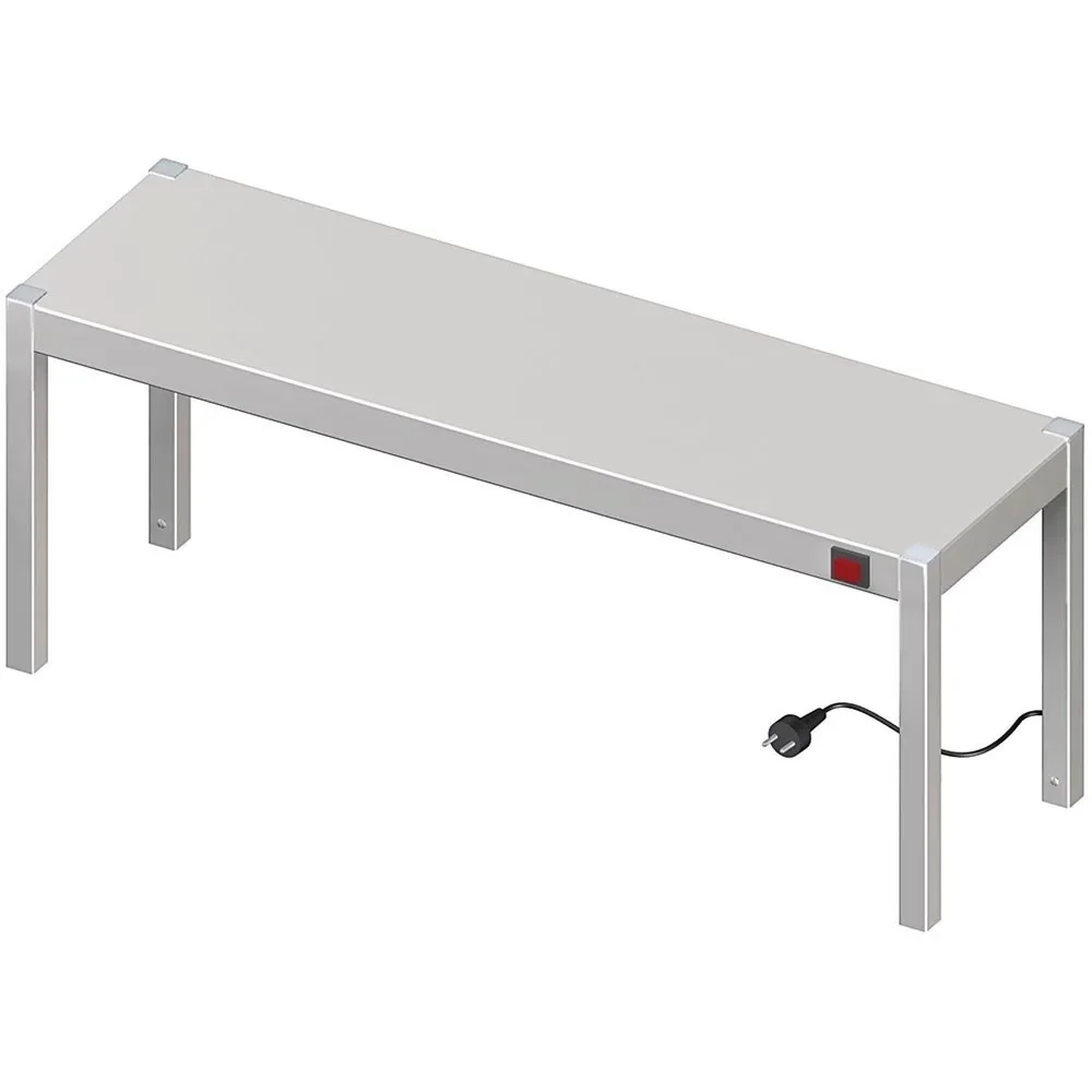 Stalgast Wärmebrücke 1-etagig 1800x400x400 mm mit Keramik-Infrarot-Strahlern