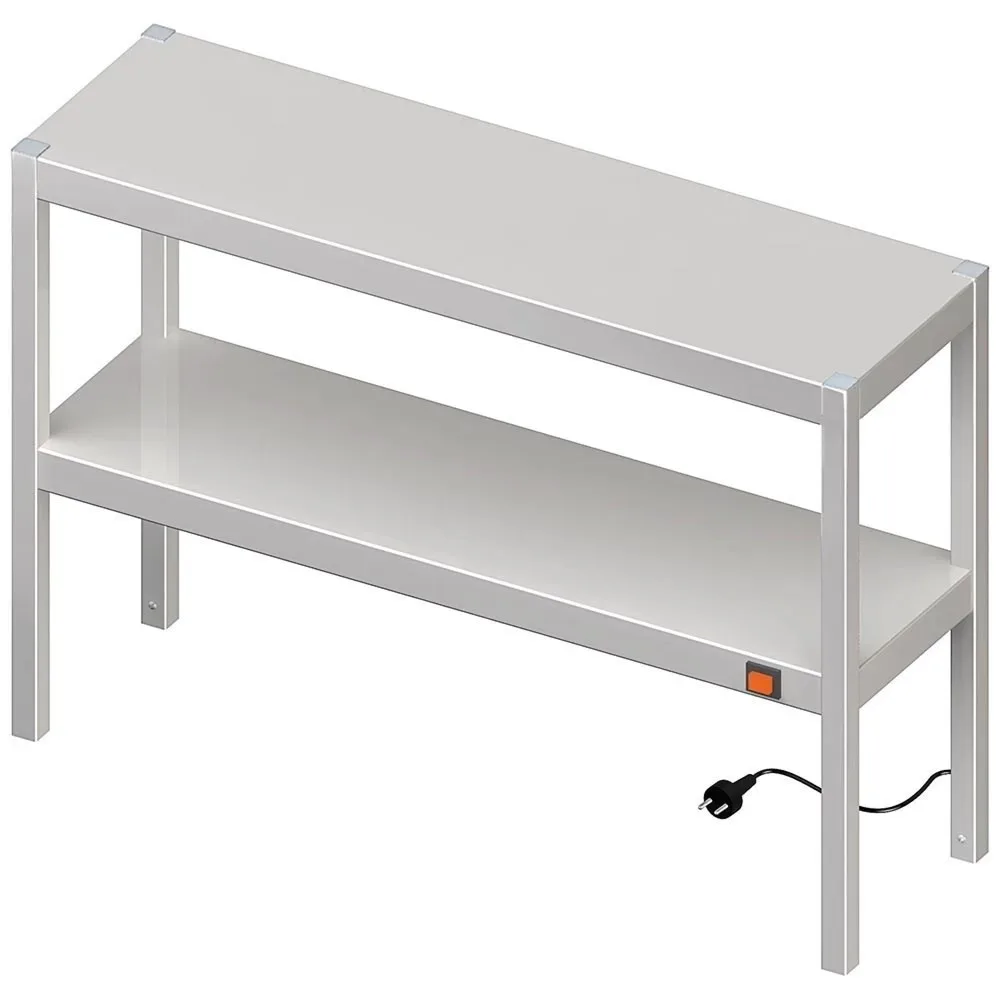 Stalgast Wärmebrücke 2-etagig 1400x300x700 mm mit Keramik-Infrarot-Strahlern