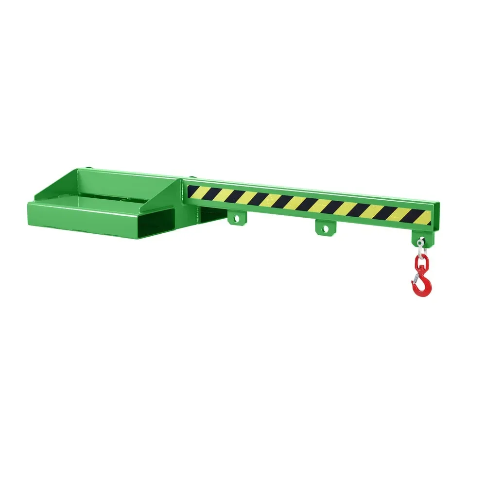 RR-Industrietechnik® Kranarm Typ RLA, Tiefe 1.500 mm, TK 250 1.000 kg, RAL 6018 gelbgrün