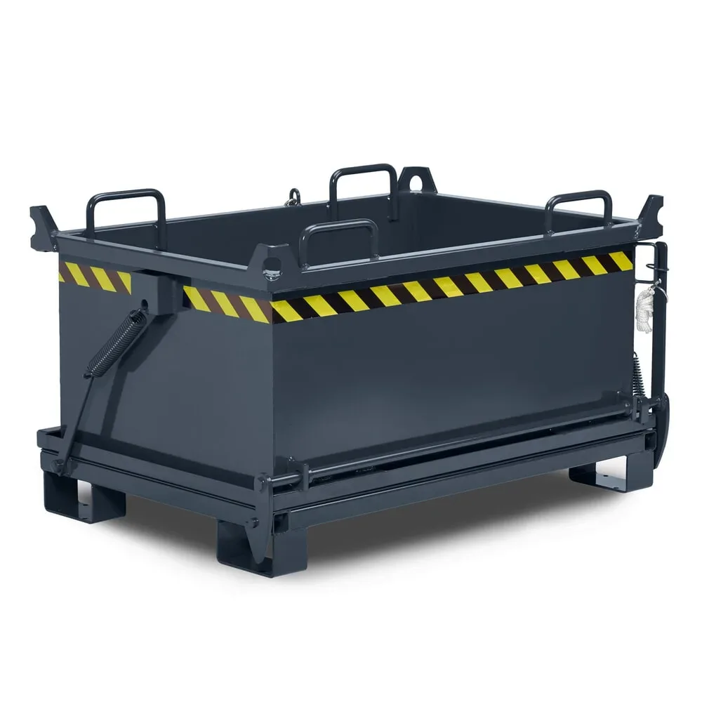 RR-Industrietechnik® Klappbodenbehälter Typ RBB, Volumen 1,5 m³, RAL 7016 anthrazitgrau