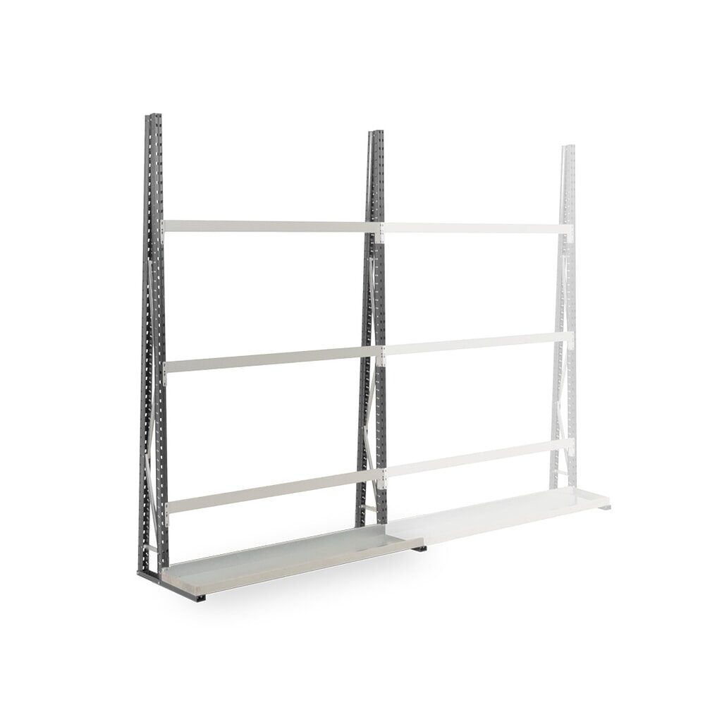 MANORGA Einseitiges Vertikales Anbauregal Epsivol 1.800 x 340 X 2.500 mm