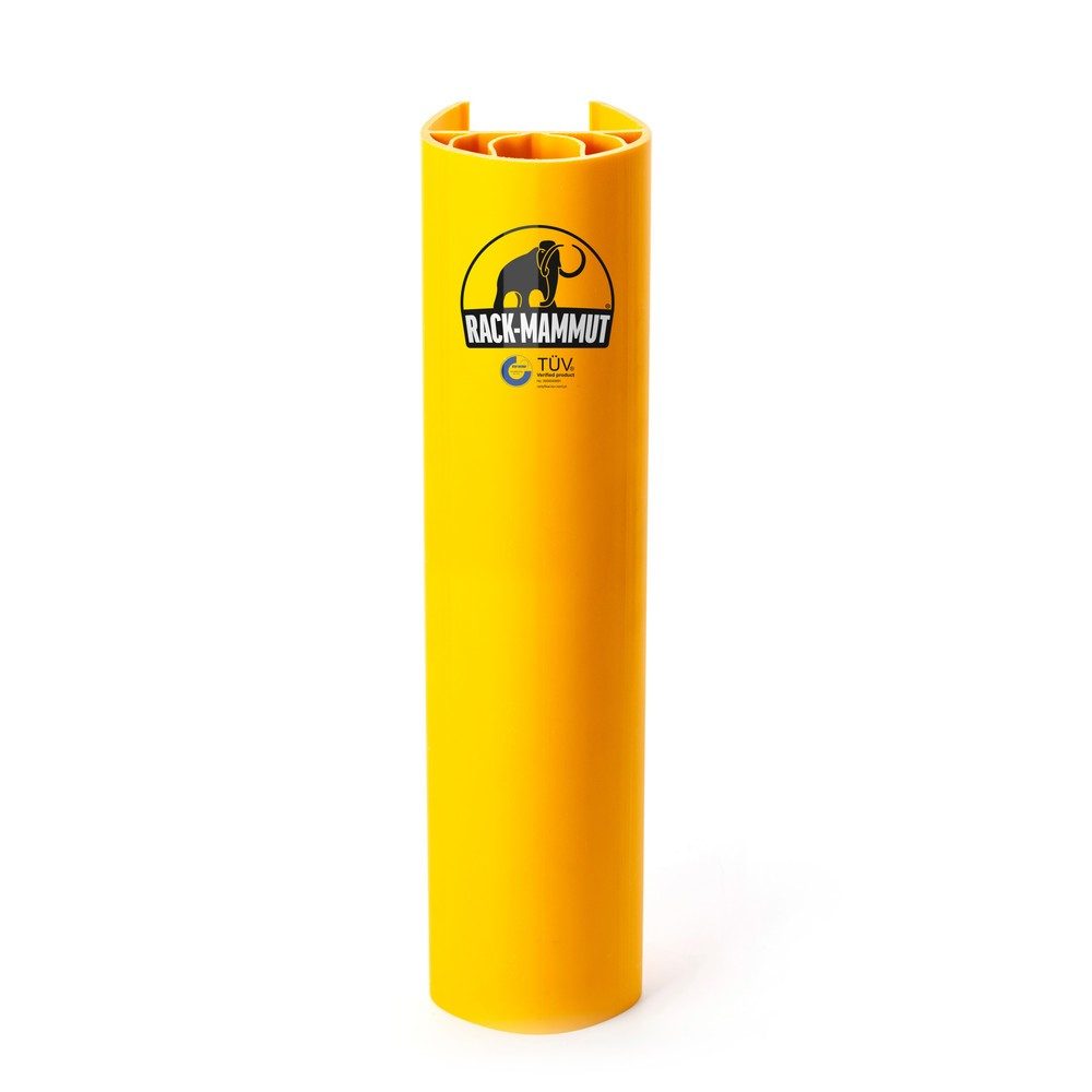 A.M.P.E.R.E. Anfahrschutz für Regale Rack Mammut®, aus Kunststoff, verkehrsgelb, Modell M, Innenmass HxB 600 x 90-110 mm