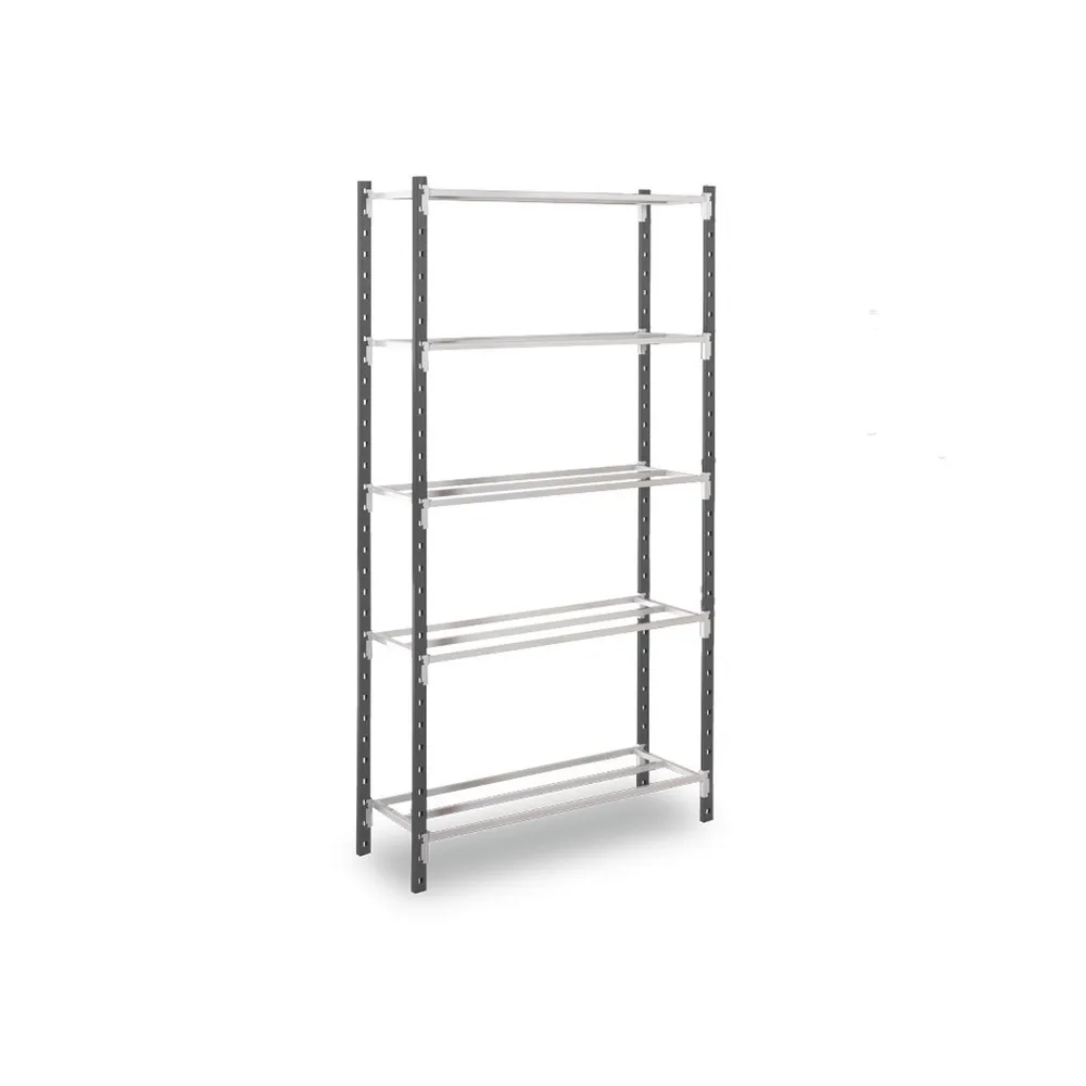 ManOrga Fachbodenregal, GF, graphitgrau/lichtgrau, FL 132 kg, HxBxT 2.500 x 1.250 x 500 mm
