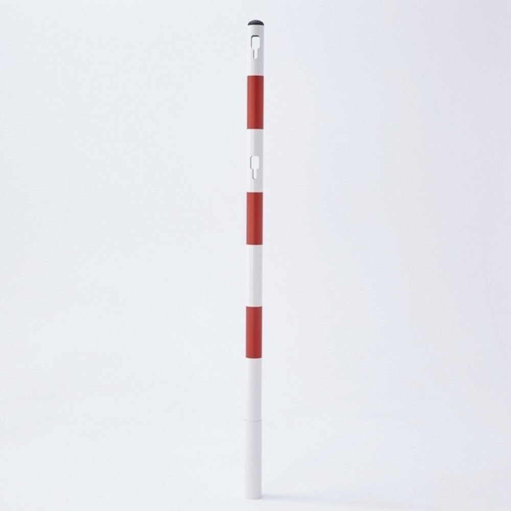 MOTTEZ Metallpfosten, Höhe 1.500 mm, weiss-rot