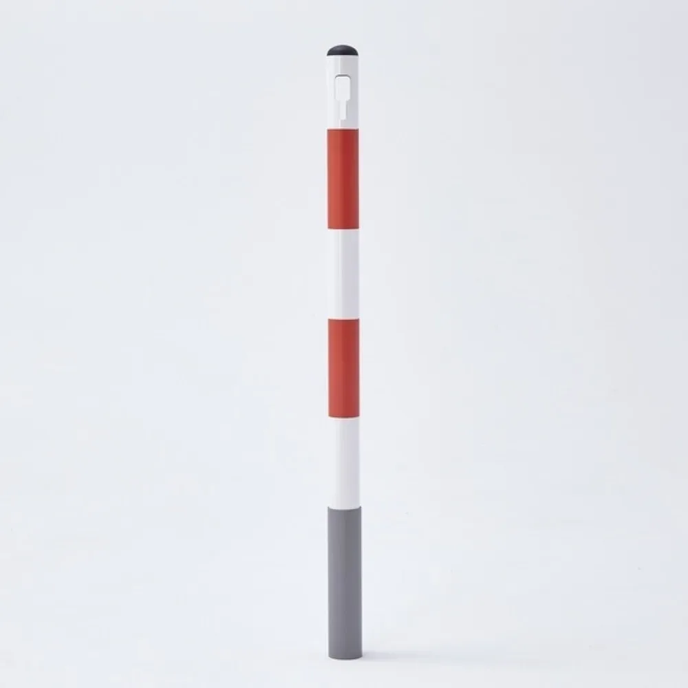 MOTTEZ Metallpfosten, Höhe 1.000 mm, weiss-rot
