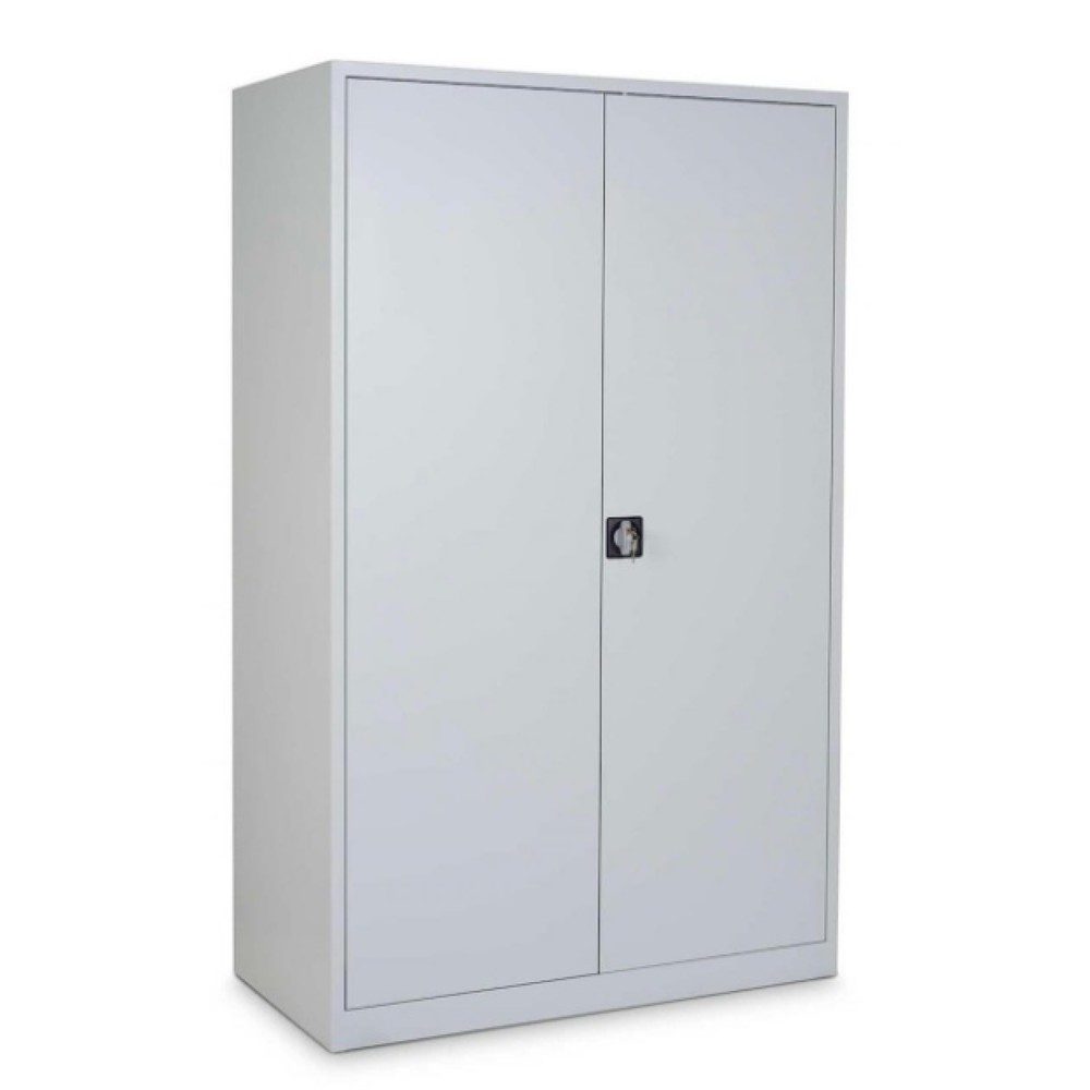 CEHA Flügeltürenschrank HF-ST, 5 OH, HxBxT 1.950 x 1.200 x 420 mm, pulverbeschichtete Fachböden, lichtgrau