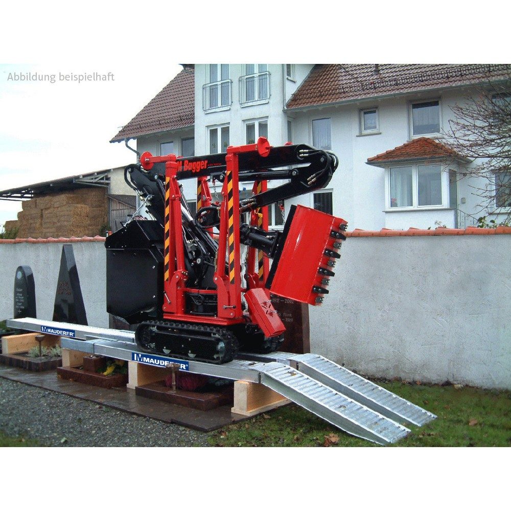 MAUDERER® Verladebrücke RTO, zur horizontalen Überbrückung, Tragkraft/Paar 1.900 kg, LxB 3.000 x 550 mm