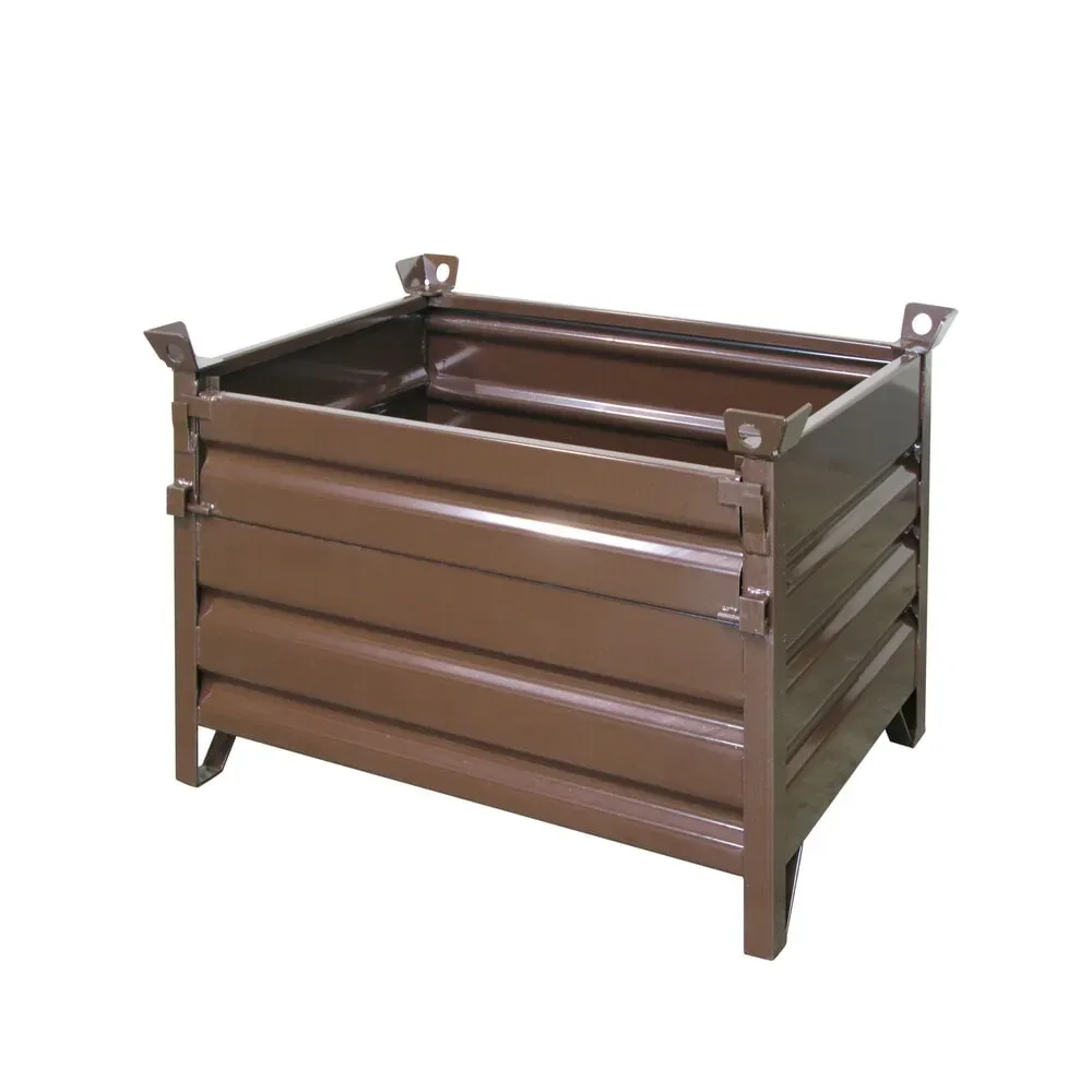 Eichinger® Vollwand-Stapelpalette, 1500 kg, LxBxH 1500x800x750 mm, schokoladenbraun
