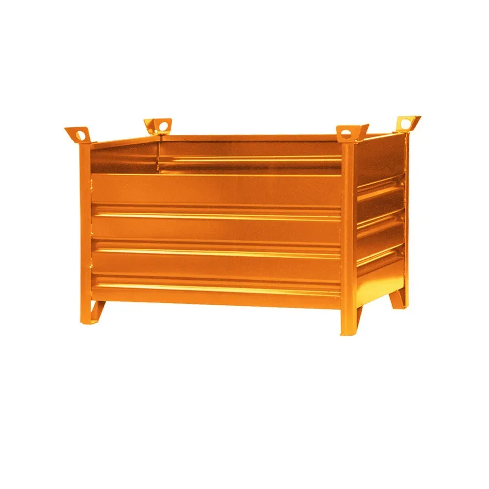 Eichinger® Vollwand-Stapelpalette, 1500 kg, LxBxH 1000x800x750 mm, reinorange
