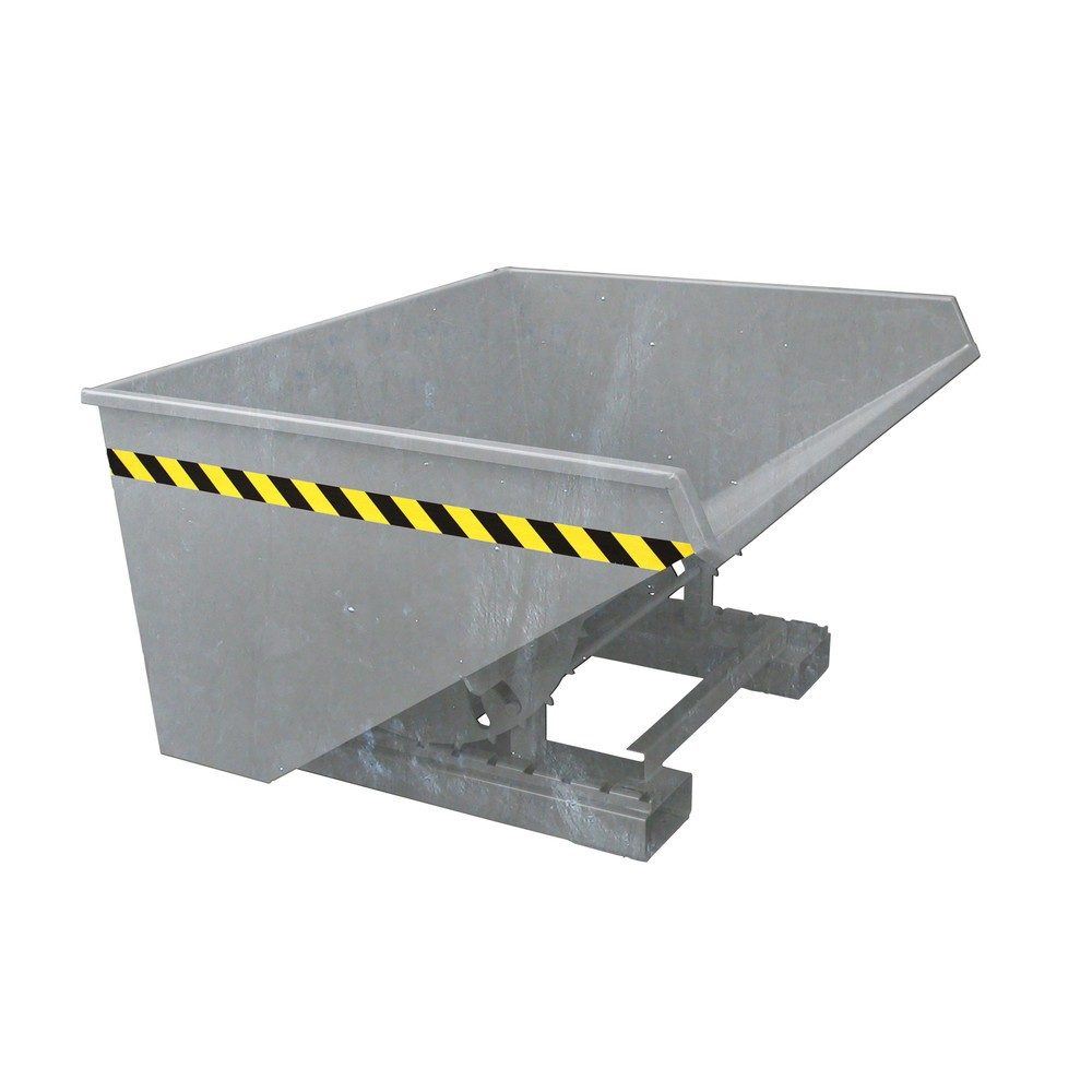 Eichinger® Schwerlast-Kippbehälter mit Abrollkufen, 1500 kg, 1250 Liter, feuerverzinkt