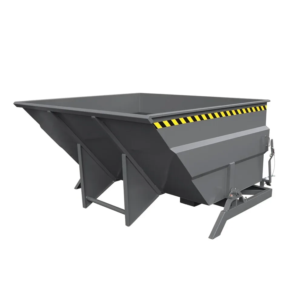 Eichinger® Kippbehälter extragross und massiv, 2500 kg, 4000 Liter, anthrazitgrau
