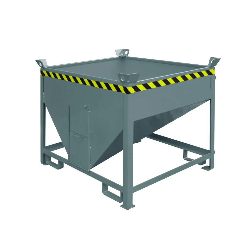 Eichinger® Silobehälter mit Auslaufschieber, 300 Liter anthrazitgrau