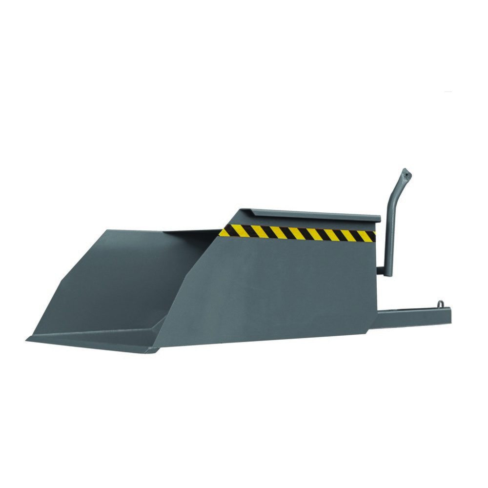Eichinger® Schaufel mit geschlossenen Stapler-Einfahrtaschen, 2000 kg, 400 Liter anthrazitgrau