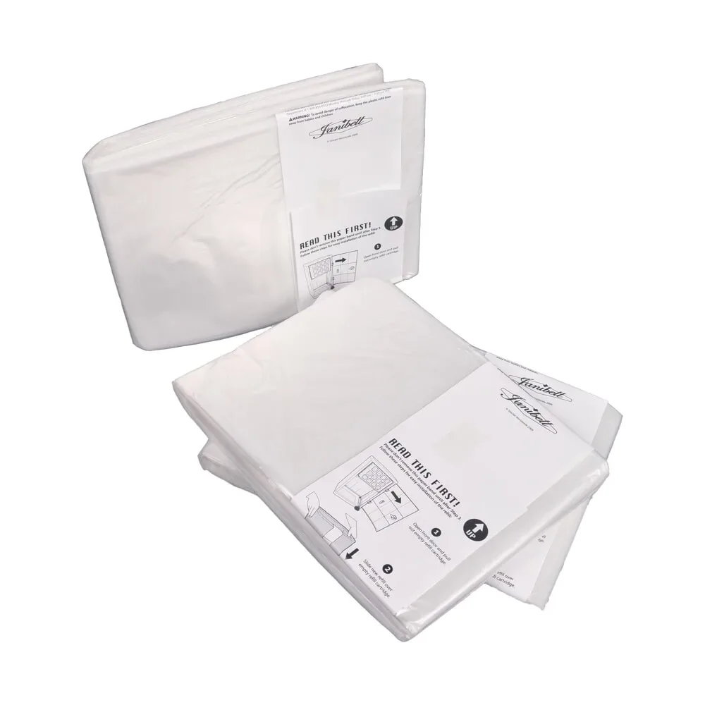 Müllsäcke für Abfalleimer Janibell TT330, 10 x 16 l, 100 % biologisch abbaubar, HDPE, weiss