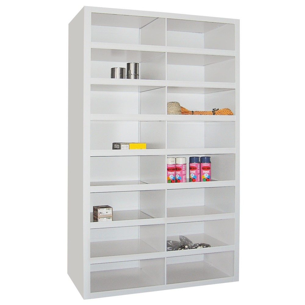 PAVOY Fächerschrank, 16 Fächer à 180 x 455 x 220 mm, feuerrot