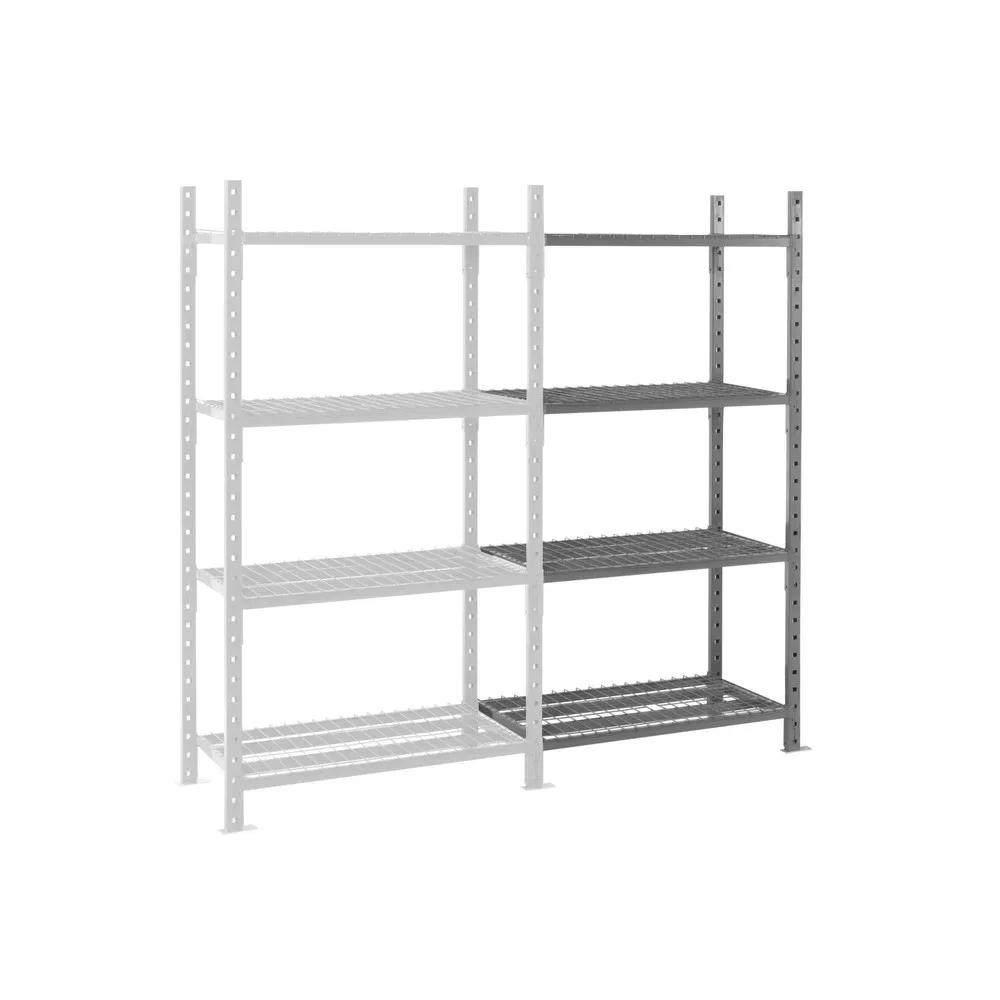 ManOrga Fachbodenregal, AF, mit Gitterböden, FL 500 kg, HxBxT 2.000 x 1.010 x 600 mm