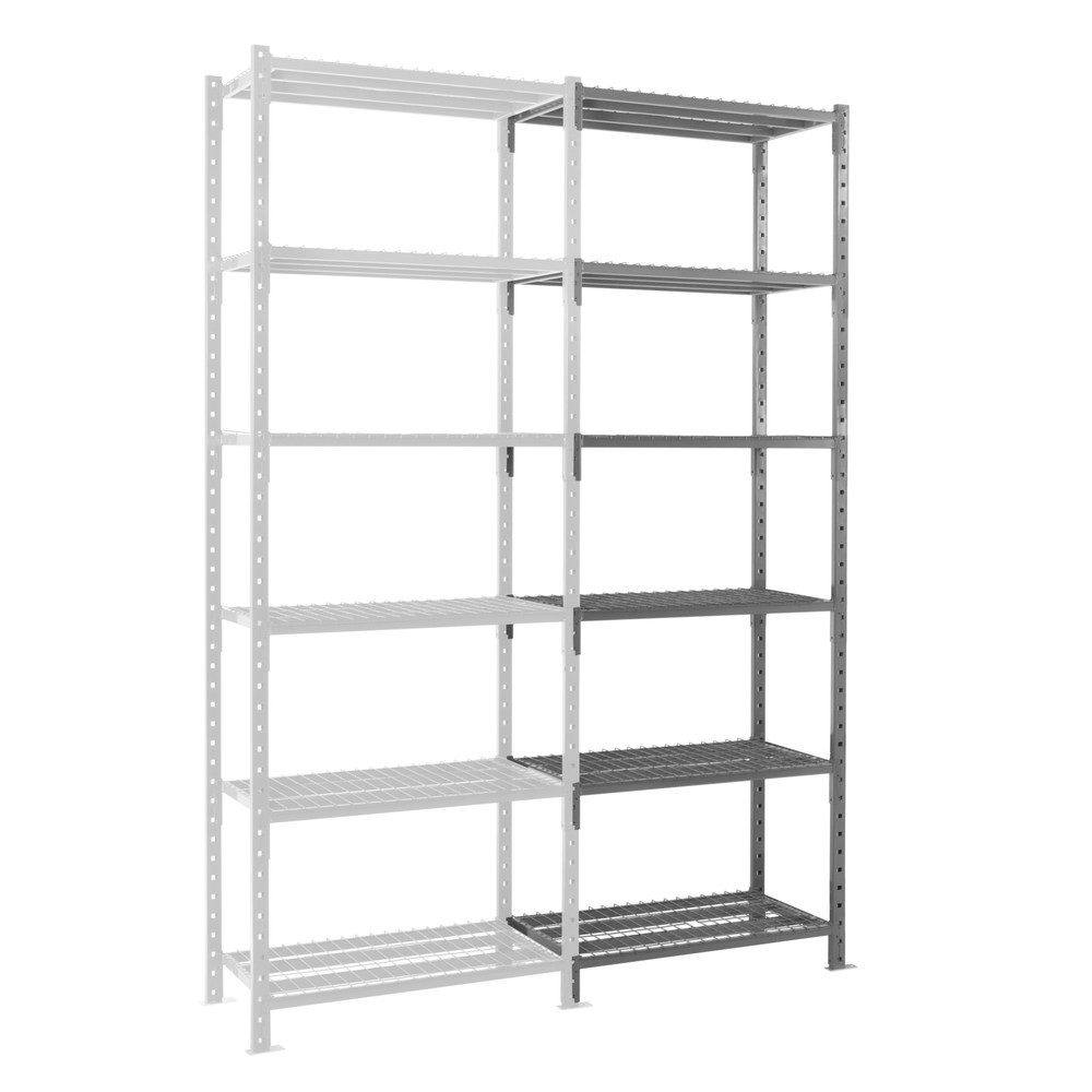 ManOrga Fachbodenregal, AF, mit Gitterböden, FL 500 kg, HxBxT 3.000 x 1.010 x 800 mm