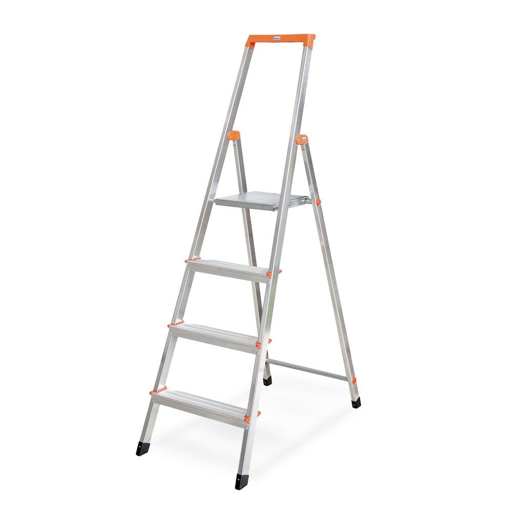 KRAUSE® Stufen-r, 1-seitig, mit Hightech-Gelenkverbindungen, Aufstelltiefe 820 mm
