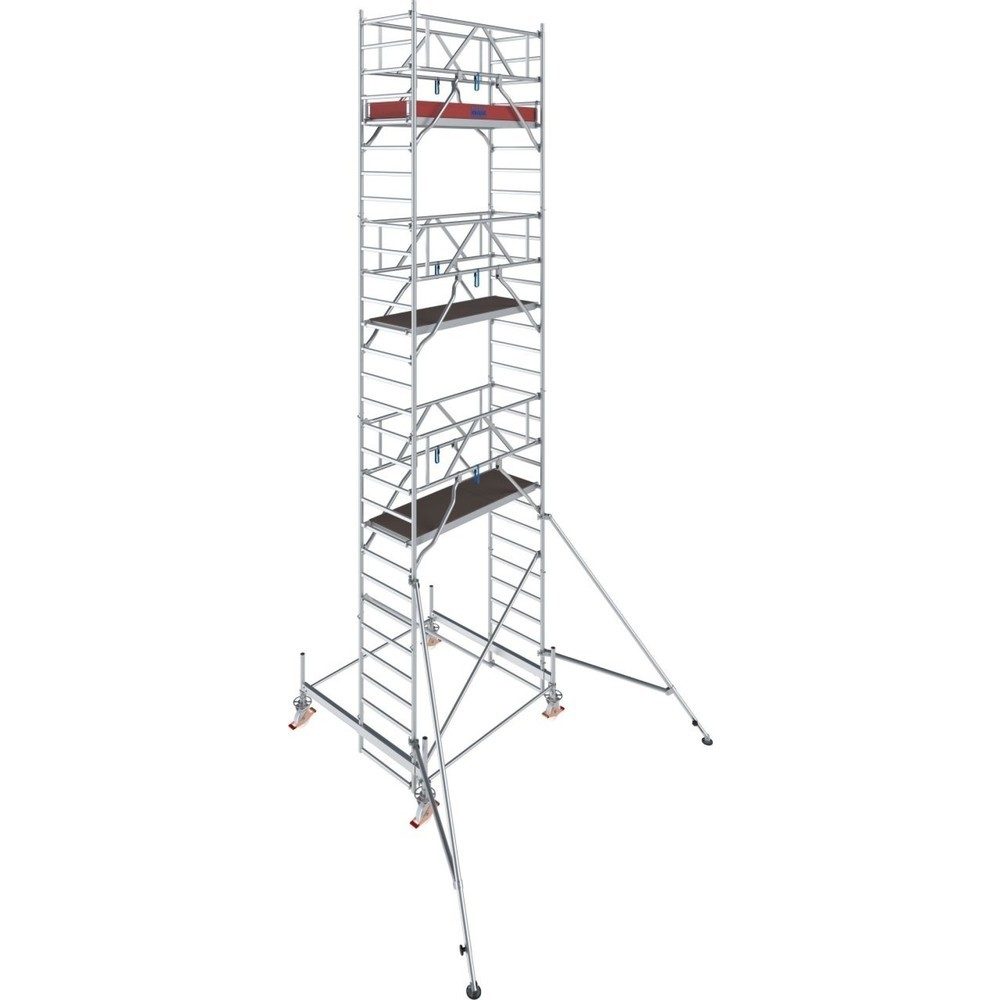 Alu-Fahrgerüst Stabilo Serie 100, 200 kg/m², TÜV-geprüft, gebremste Rollen, B 750 x T 2000 x H 8500 mm