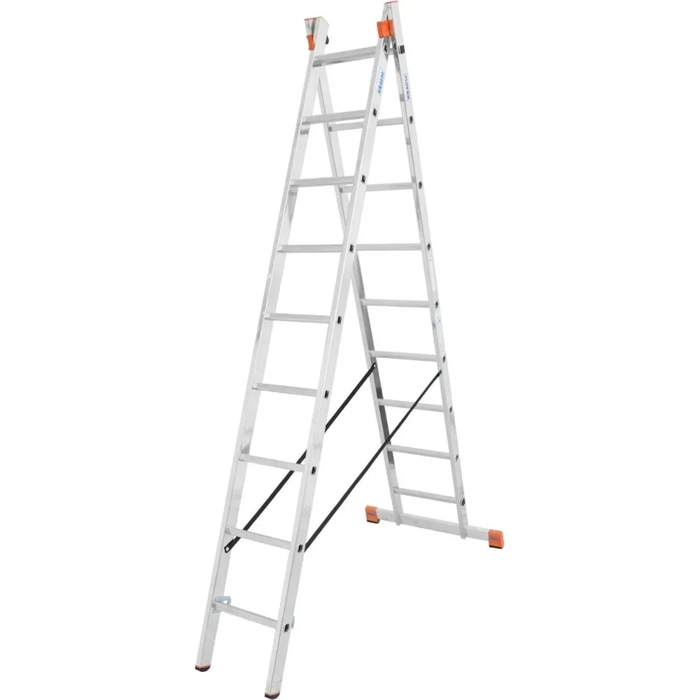Krause 129475 Aluminium Multifunktionsleiter inkl. Traverse Arbeitshöhe (max.): 5.25 m Aluminium DIN EN 131 9.7 kg