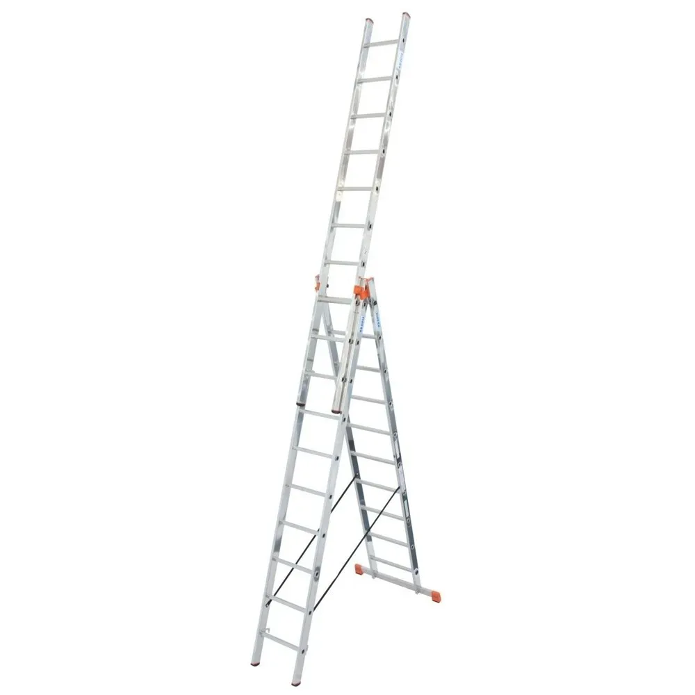 Krause Tribilo 129680 Aluminium Multifunktionsleiter inkl. Traverse Arbeitshöhe (max.): 7.65 m Aluminium DIN EN 131 18
