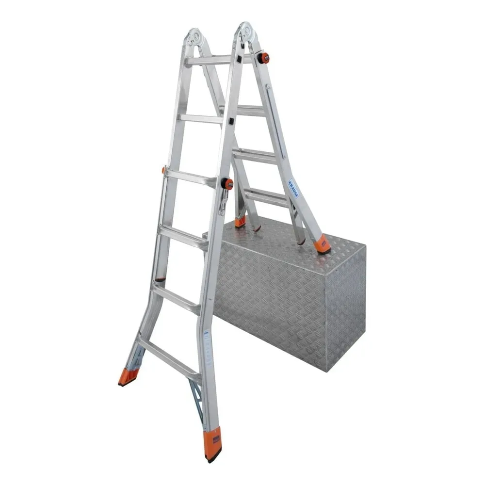KRAUSE® MONTO Gelenk-Teleskopleiter TeleMatic 4x4 Sprossen