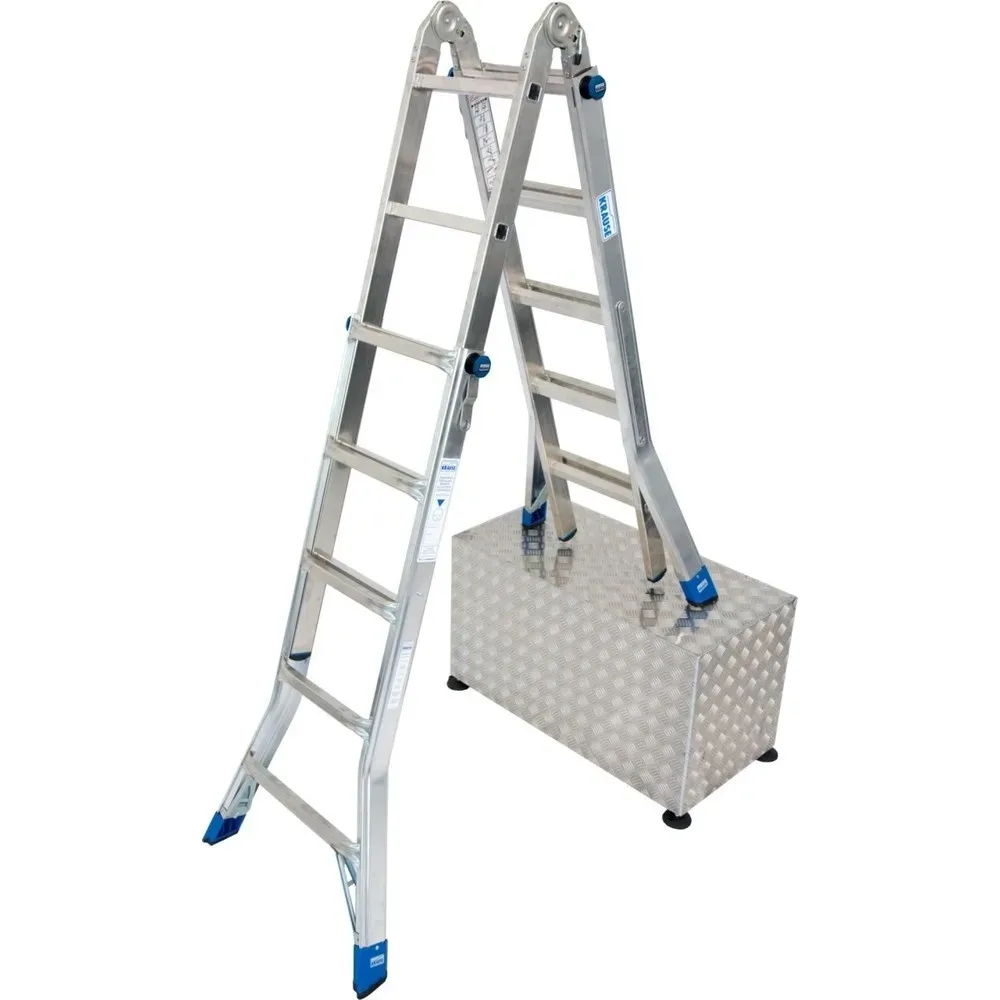 KRAUSE® STABILO Gelenk-Teleskopleiter 4x5 Sprossen