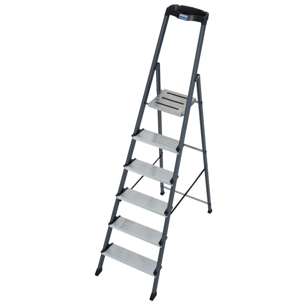 KRAUSE® Securo r 1x6 Stufen, eloxiert