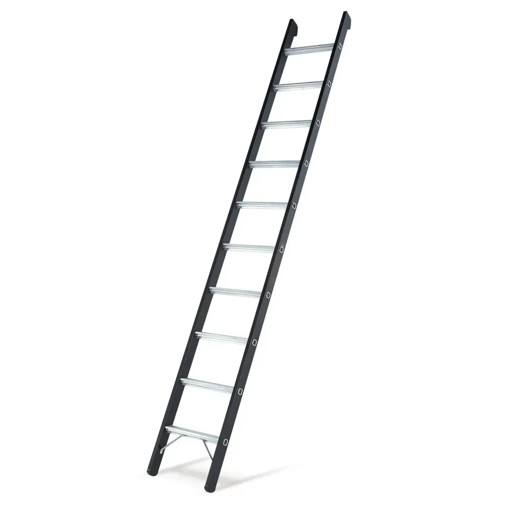 Schwerlast-Anlegeleiter, 60 mm Alu-Sprossen, 8 Sprossen ZARGES