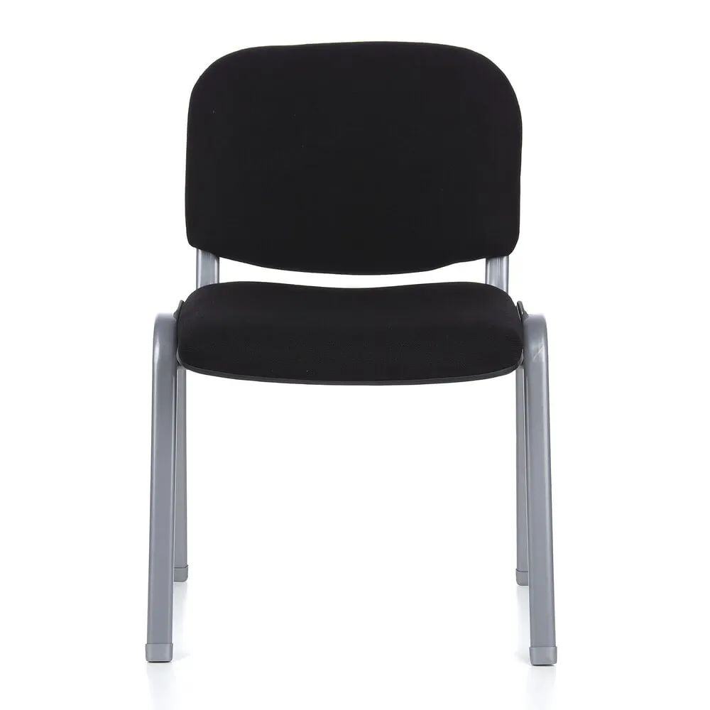hjh OFFICE Besucherstuhl / Konferenzstuhl XT 600 4er Pack silber /schwarz