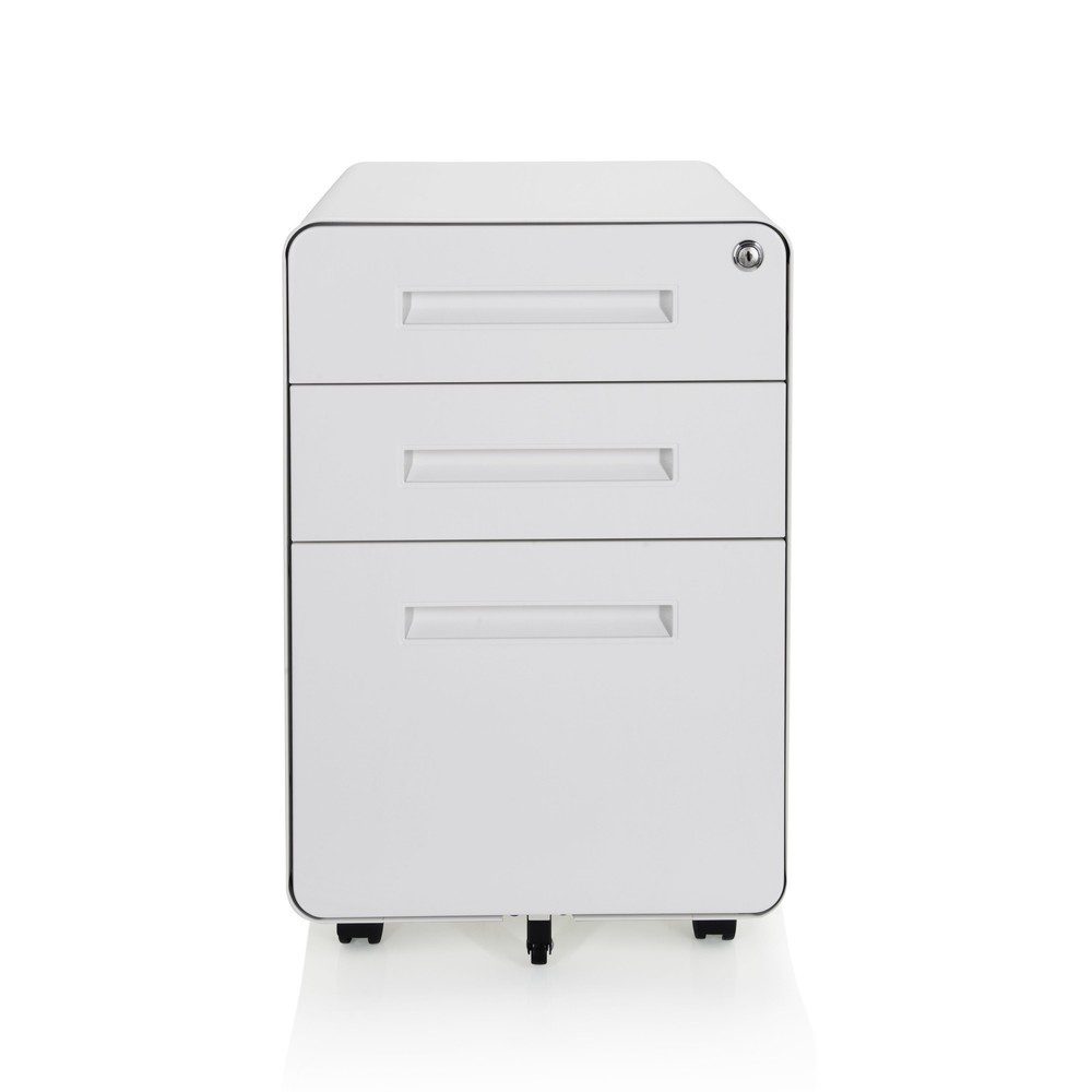 hjh OFFICE Rollcontainer COLOR PLUS I Metall, weiss