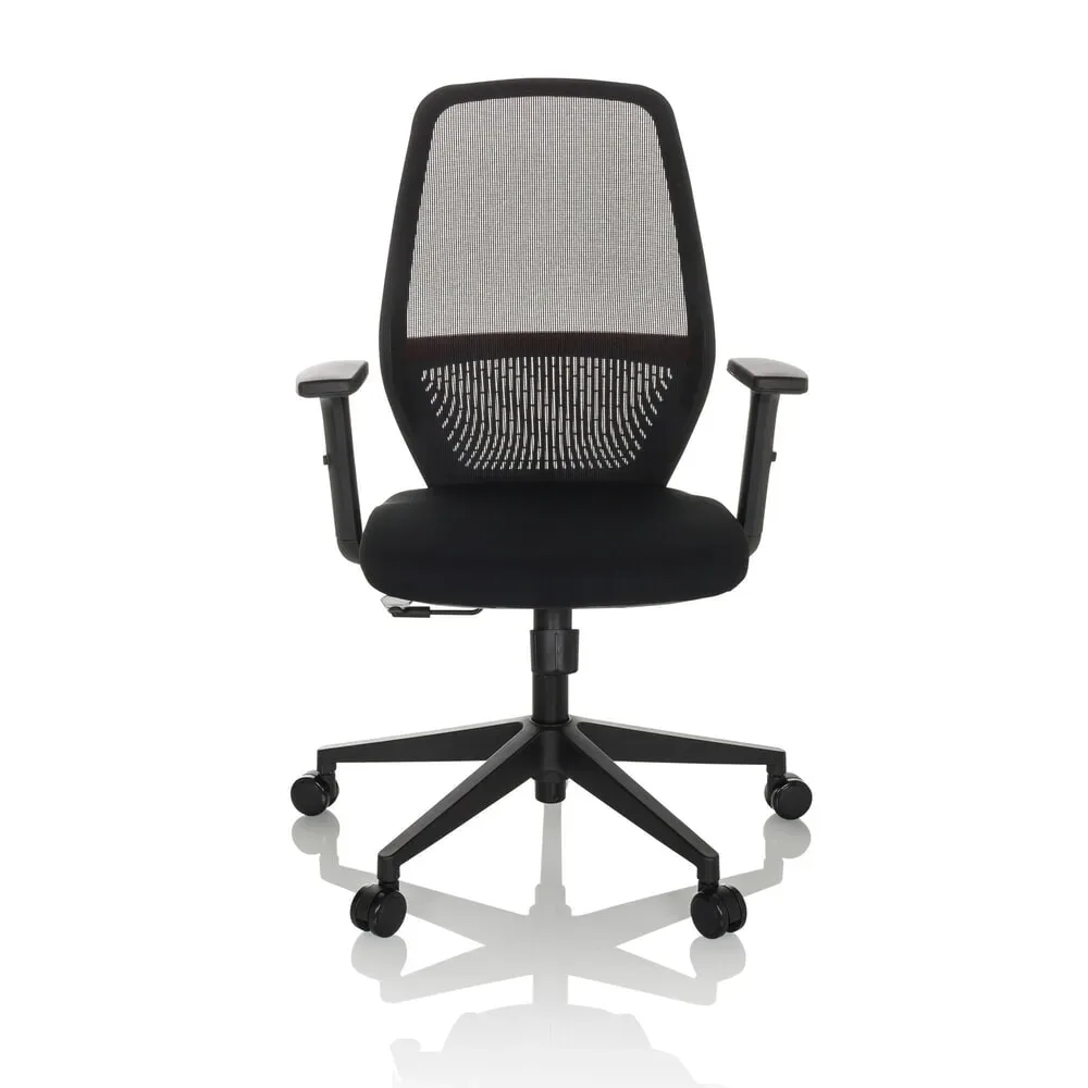 hjh OFFICE Bürostuhl / Drehstuhl CARLOW I Netzstoff / Stoff, schwarz