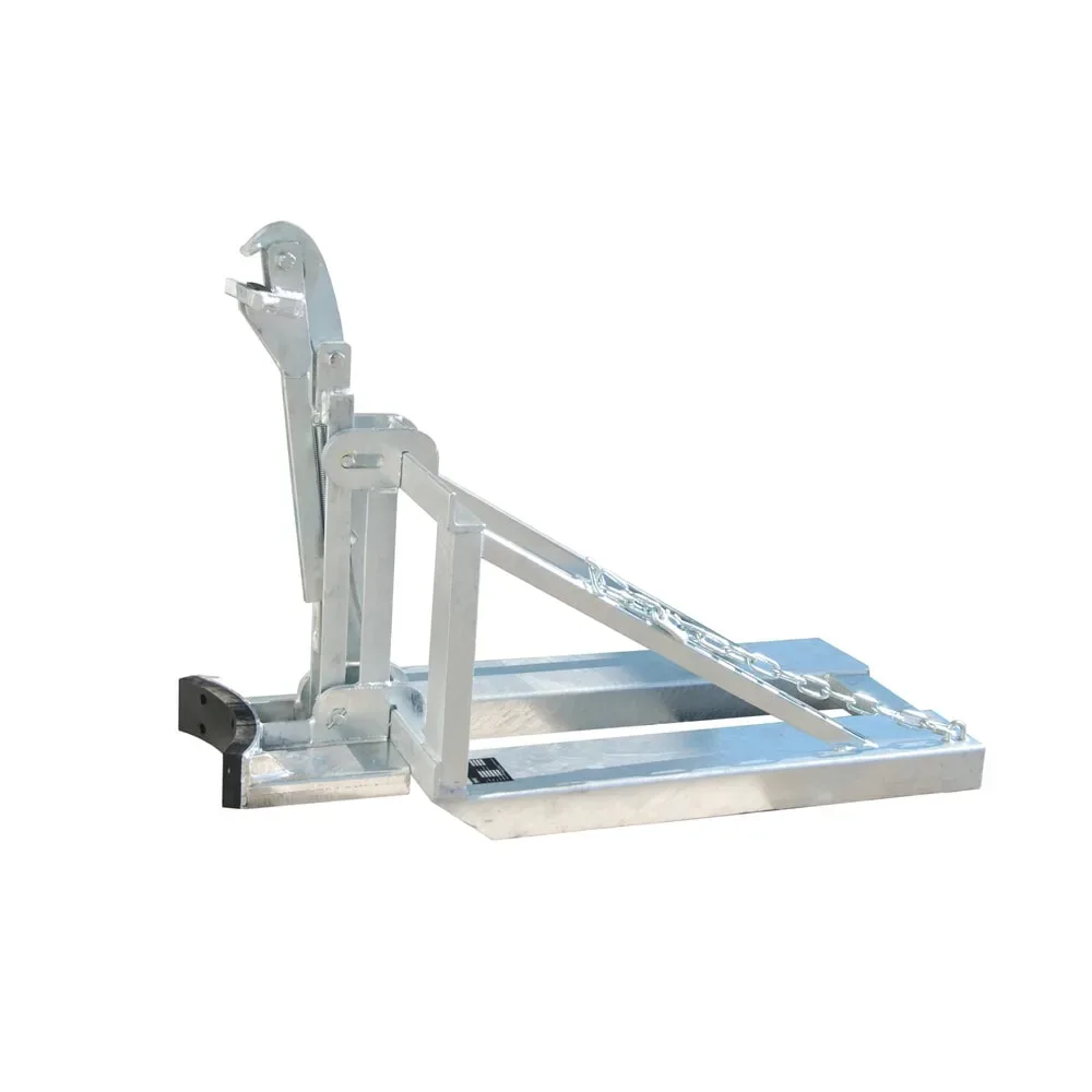 Bauer Fasslifter RS-I/91, für Stapler, 1 x 200/220-l-Fässer, L 1295 x B 585 x H 925 mm, bis 800 kg, Stahl, feuerverzinkt
