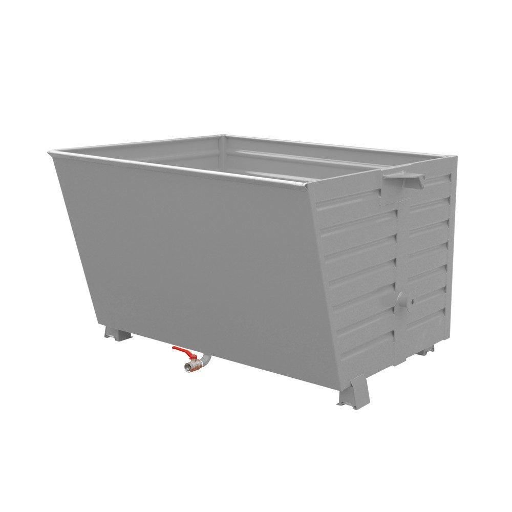 Bauer® Späne-Stapelkipper BSS 150, lackiert, Mausgrau