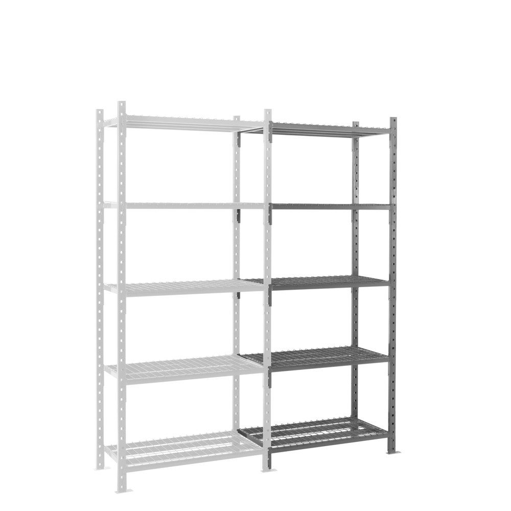 ManOrga Fachbodenregal, AF, mit Gitterböden, FL 460 kg, HxBxT 2.500 x 1.260 x 800 mm