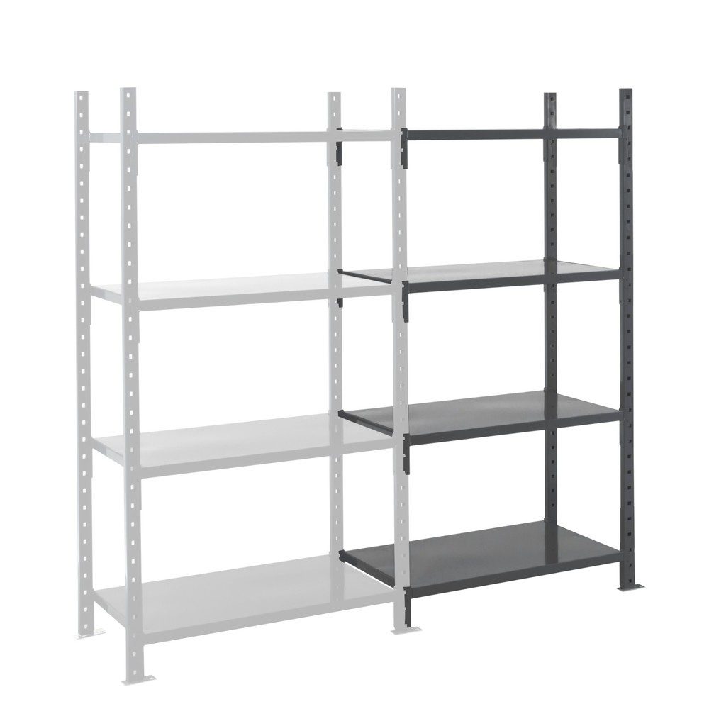 ManOrga Fachbodenregal, AF, mit Stahlpaneelen, FL 500 kg, HxBxT 2.000 x 1.010 x 800 mm