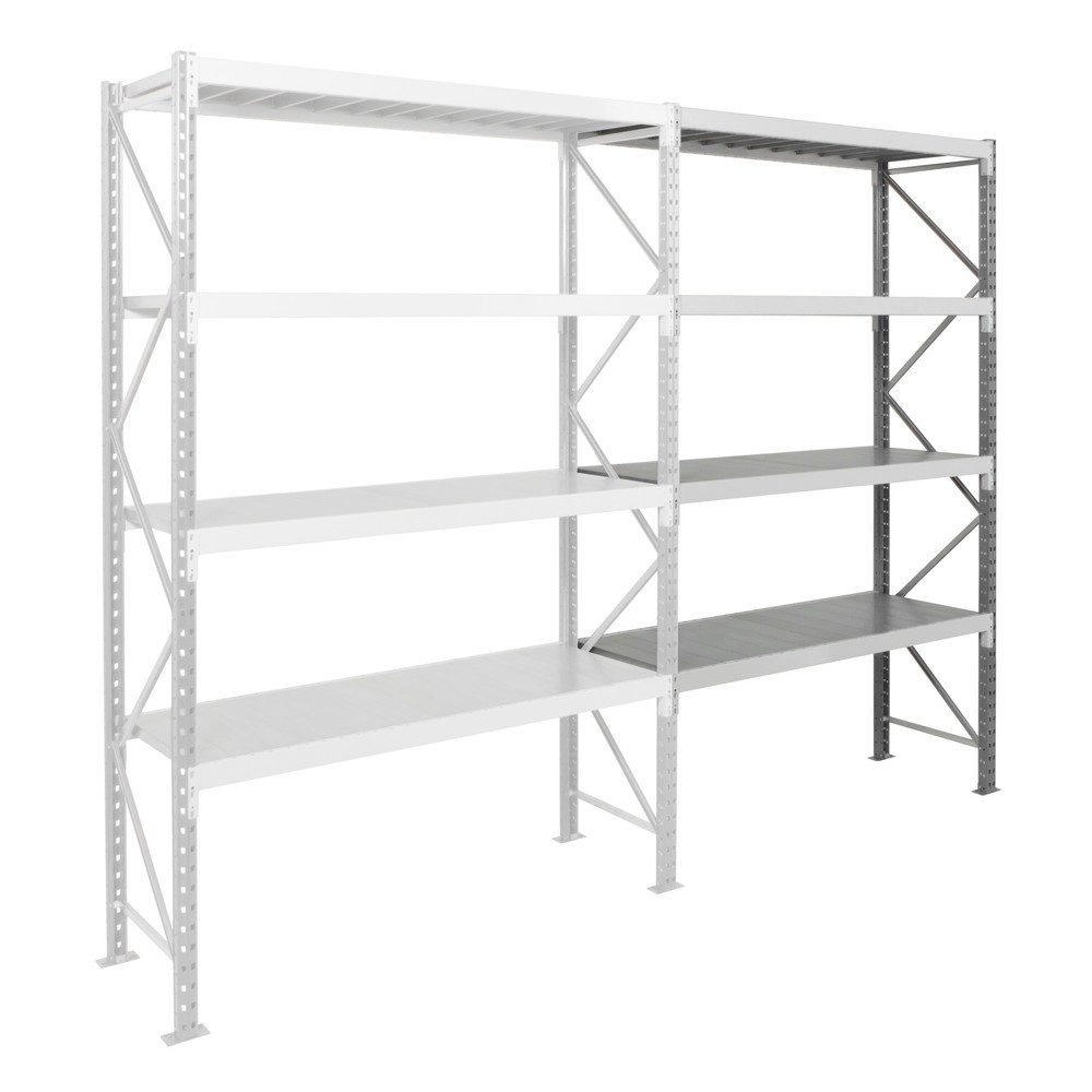 ManOrga Weitspannregal, mit Stahlpaneelen, AF, HxBxT 2.500 x 2.700 x 600 mm